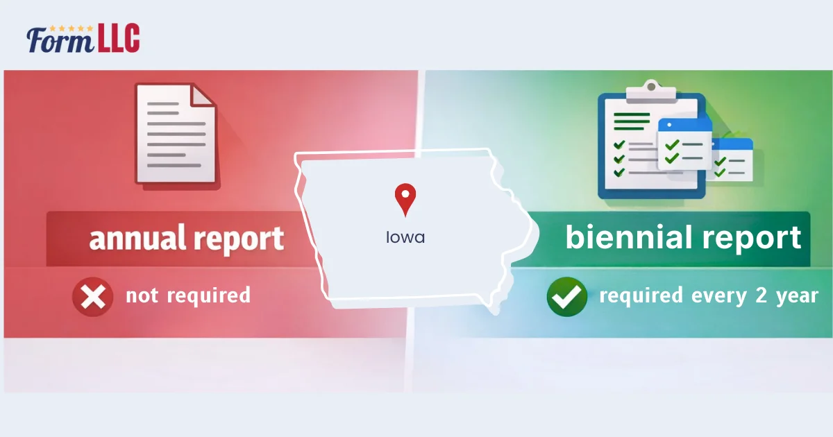 Iowa LLC biennial report requirements explained